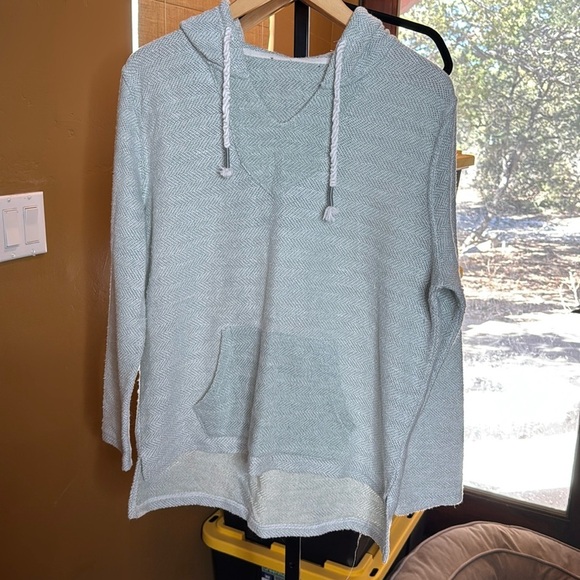 Ocean Drive Island Sage Garment Dye Pullover Hoodie Size Large - Picture 4 of 9